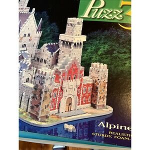 Puzz3D 3D Puzzle Alpine Castle 4436 Super Challenging 1000pc VTG 1994 Sealed New